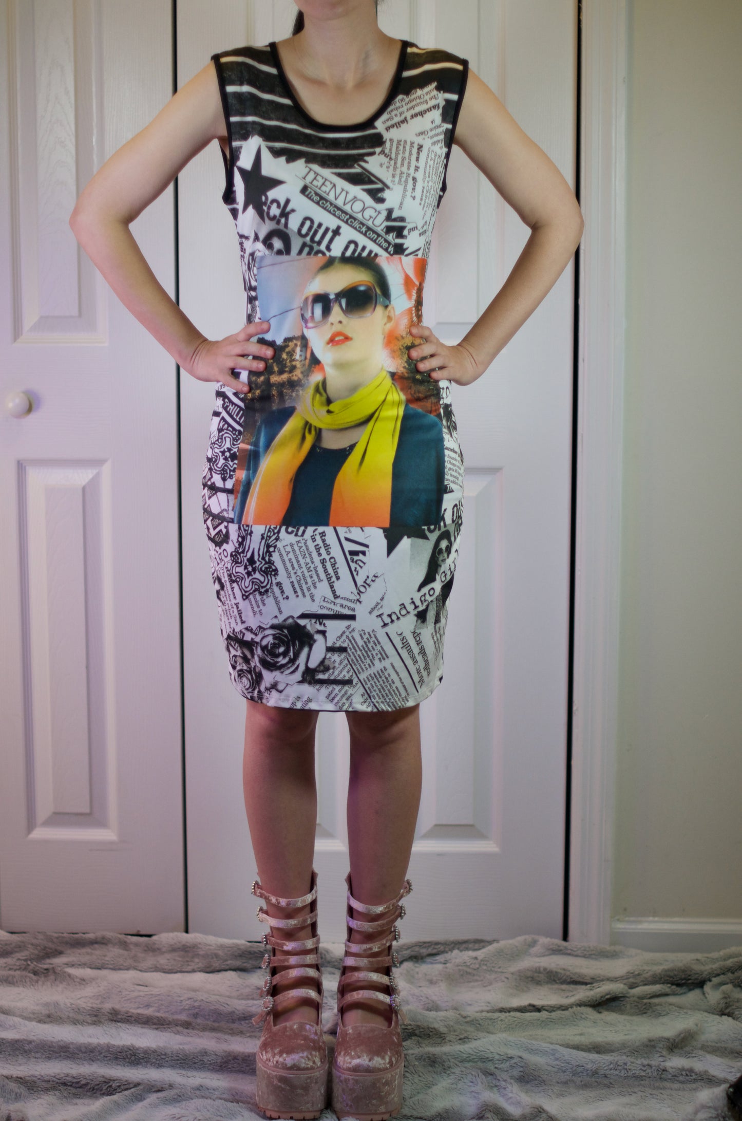 Vogue Print Dress