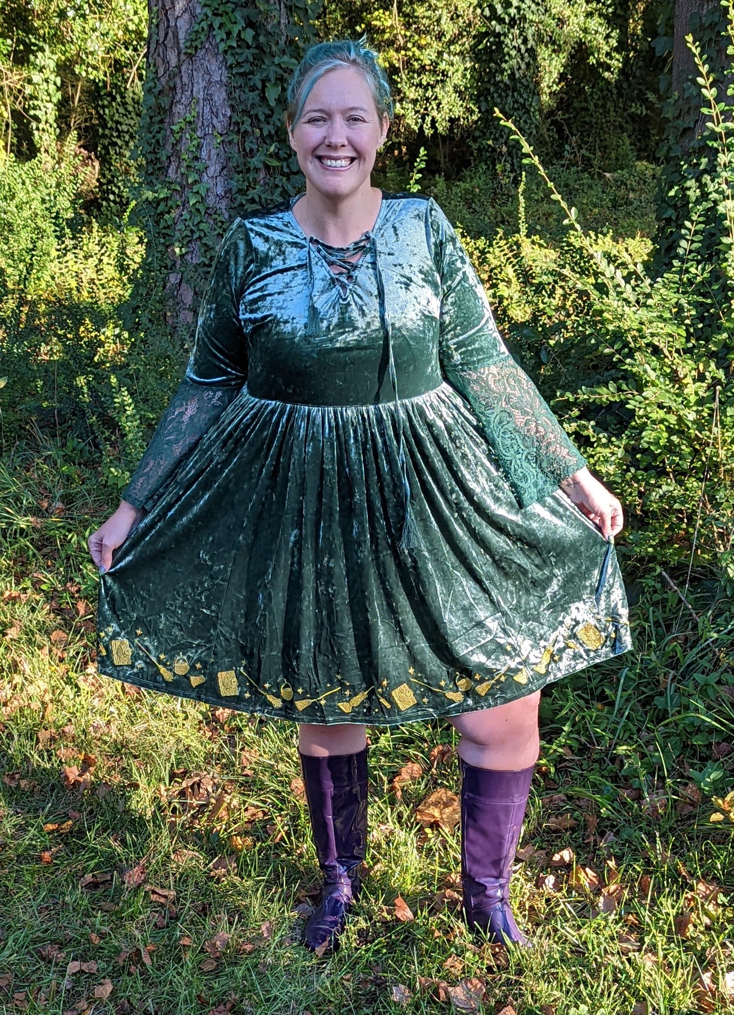 Torrid Hocus Pocus Velvet Dress