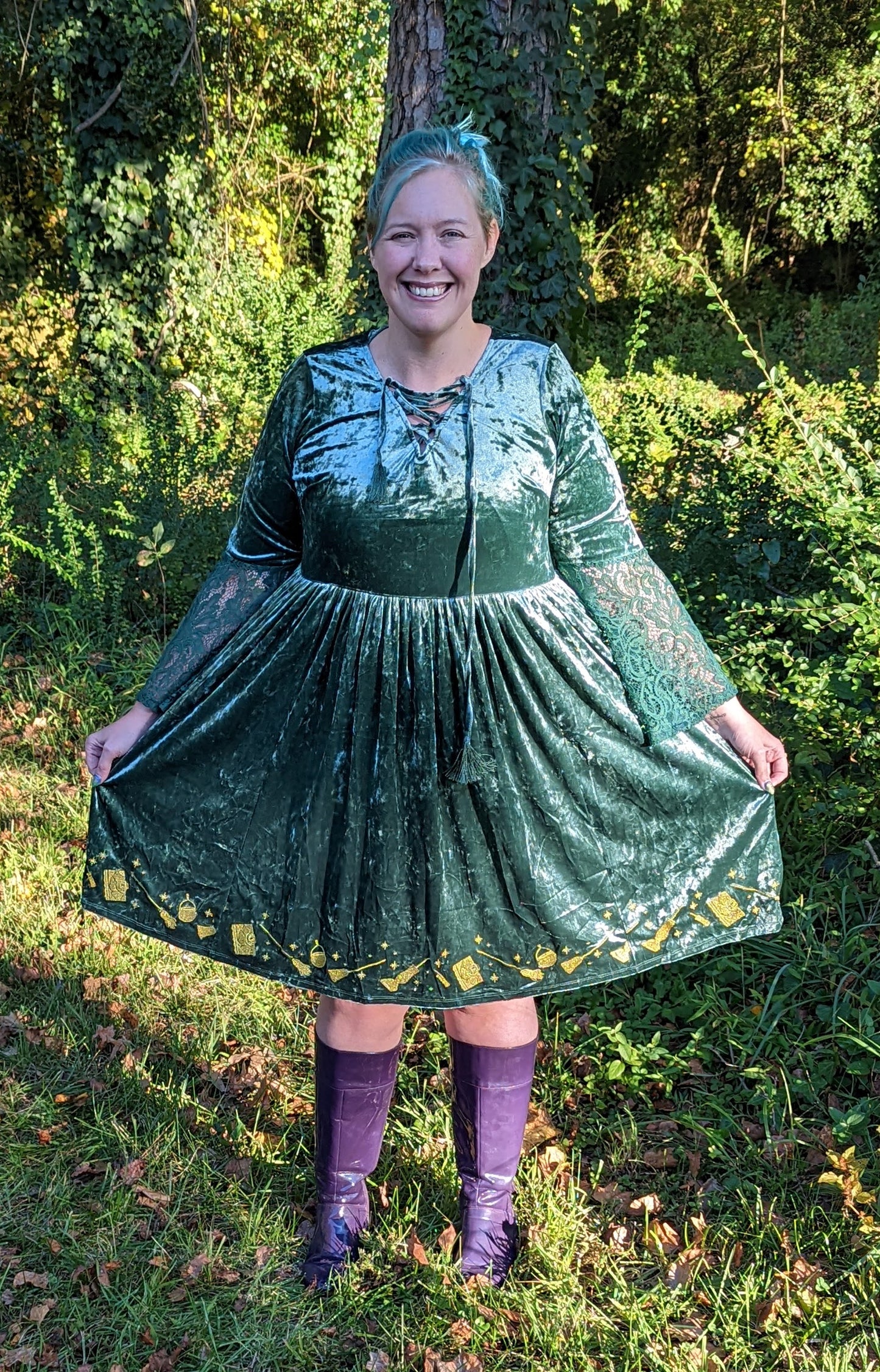 Torrid Hocus Pocus Velvet Dress