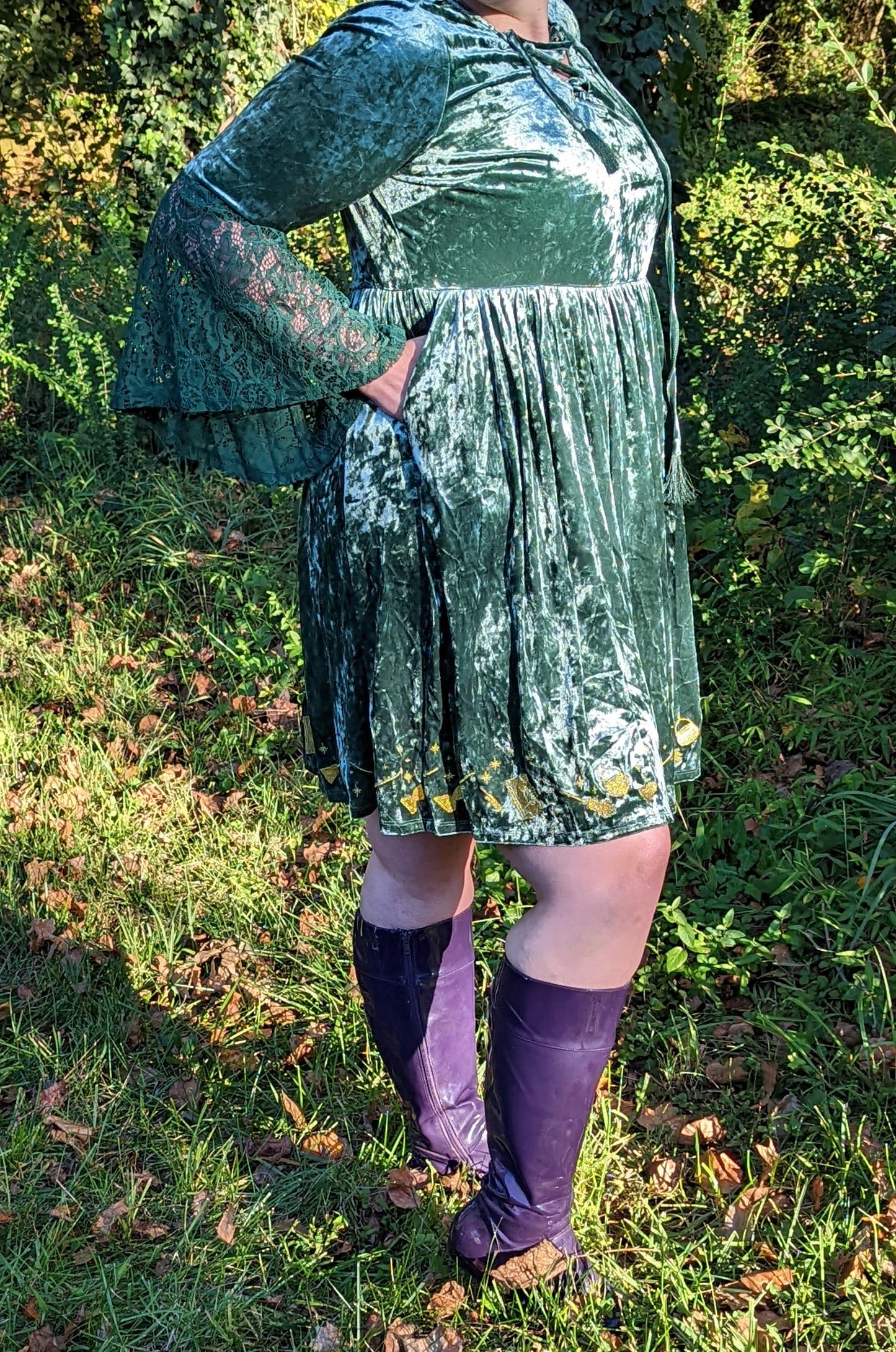 Torrid Hocus Pocus Velvet Dress