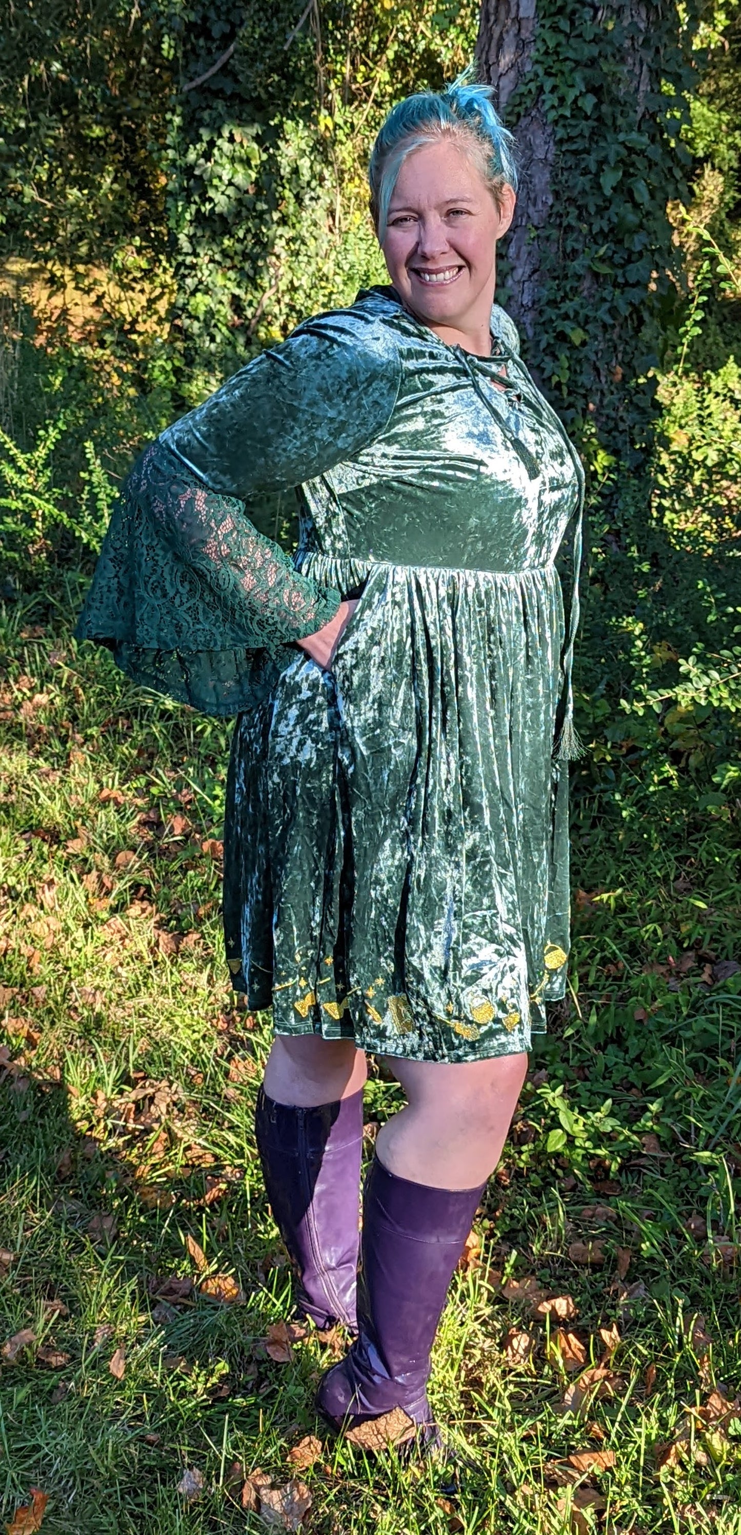 Torrid Hocus Pocus Velvet Dress