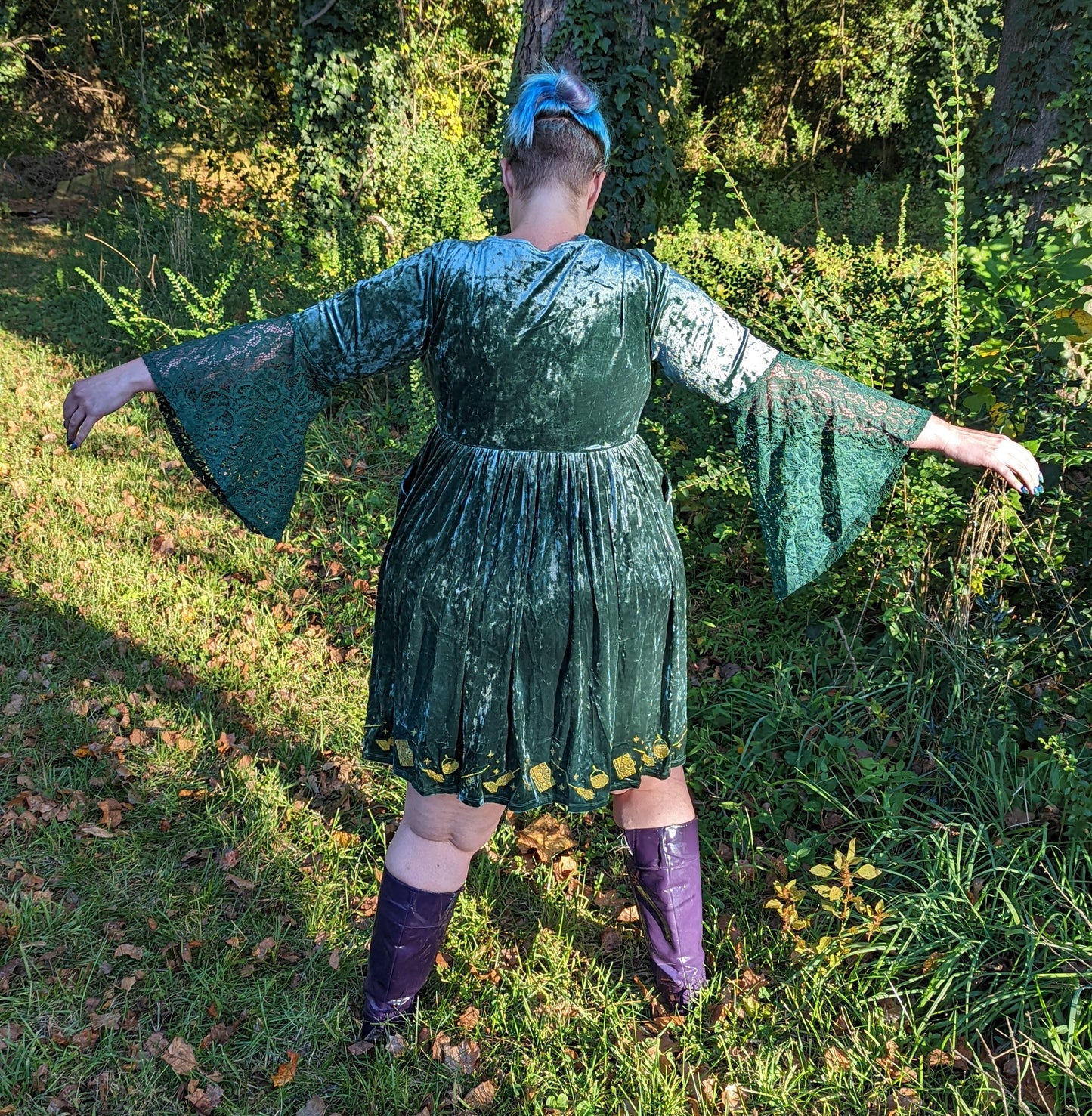 Torrid Hocus Pocus Velvet Dress