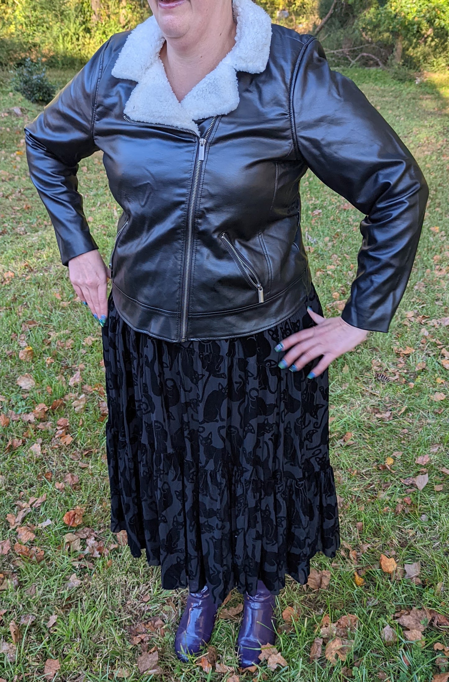 Torrid Sherpa Lined Faux Leather Moto Jacket