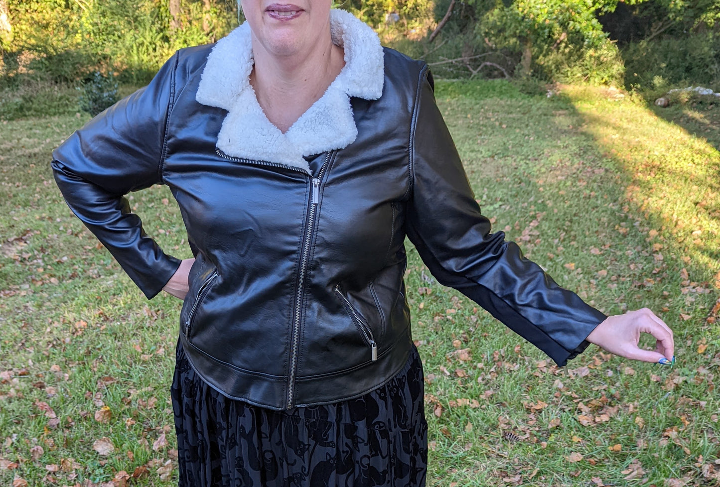 Torrid Sherpa Lined Faux Leather Moto Jacket