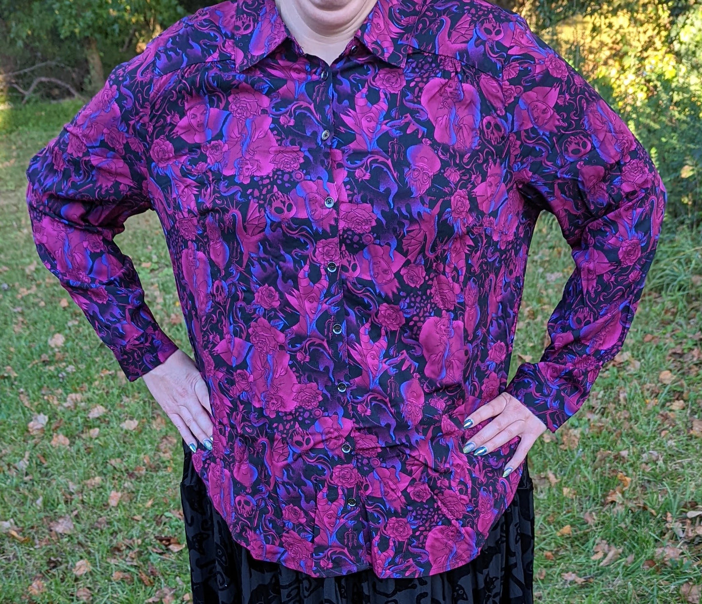 Torrid Villains Long Sleeve Button Down Shirt