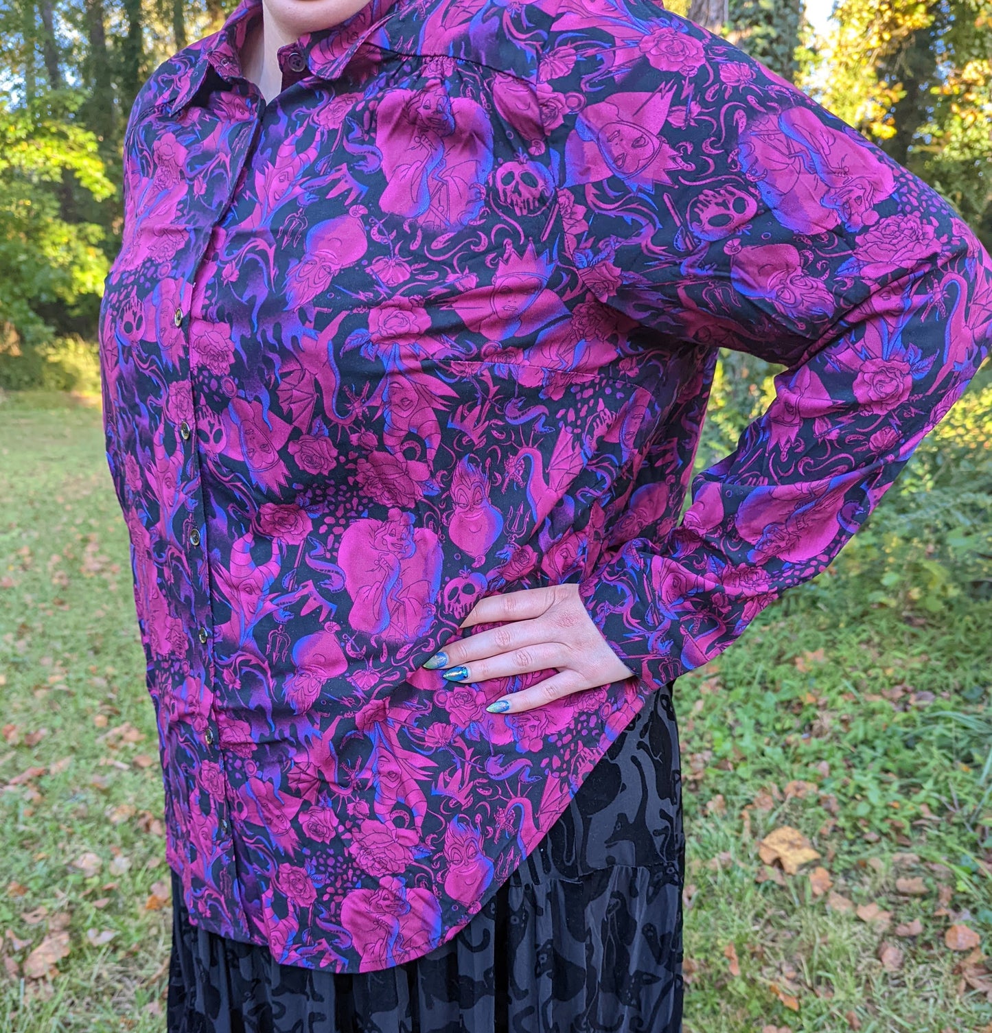 Torrid Villains Long Sleeve Button Down Shirt