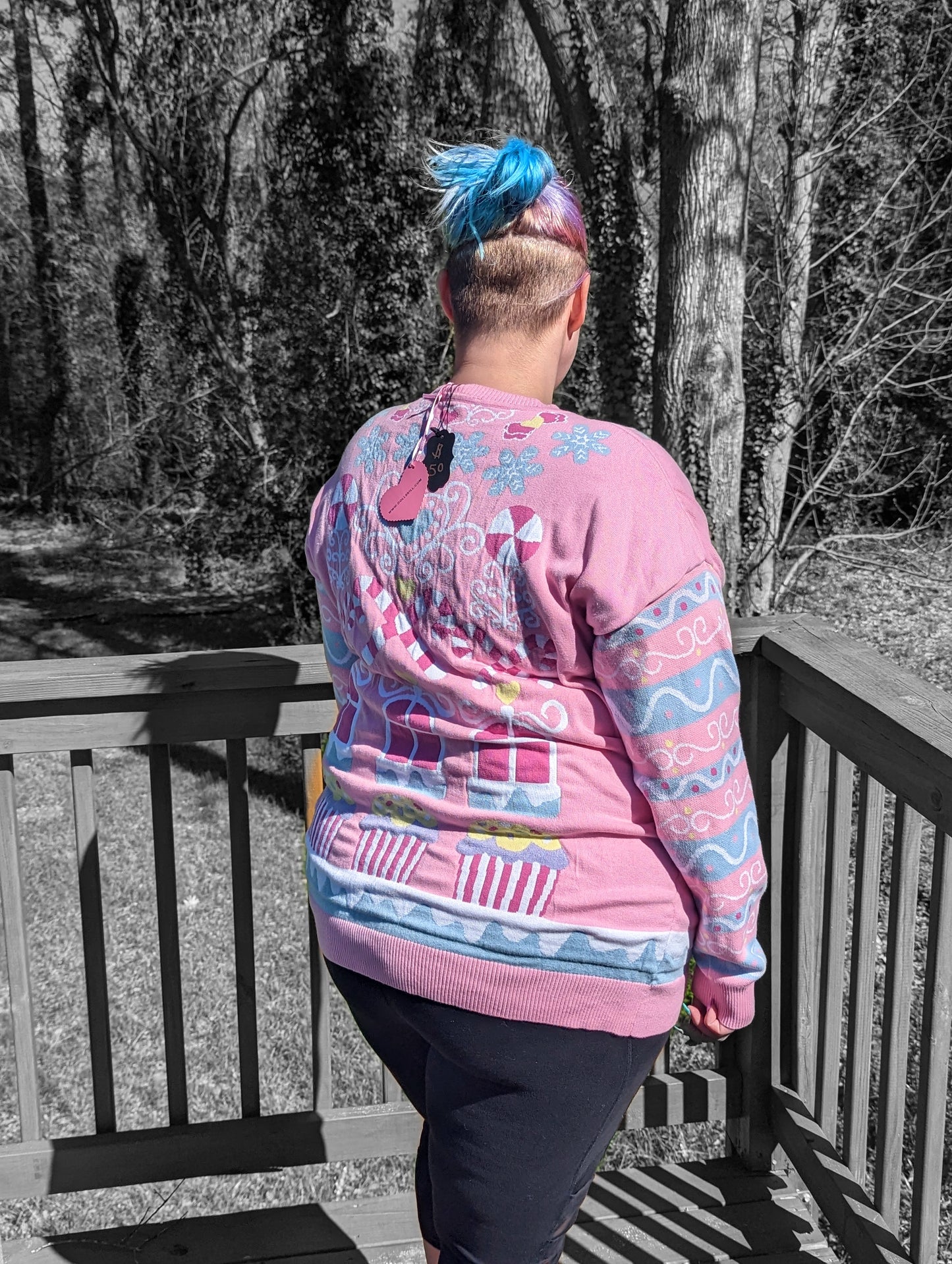 Pink Gingerbread Christmas Sweater