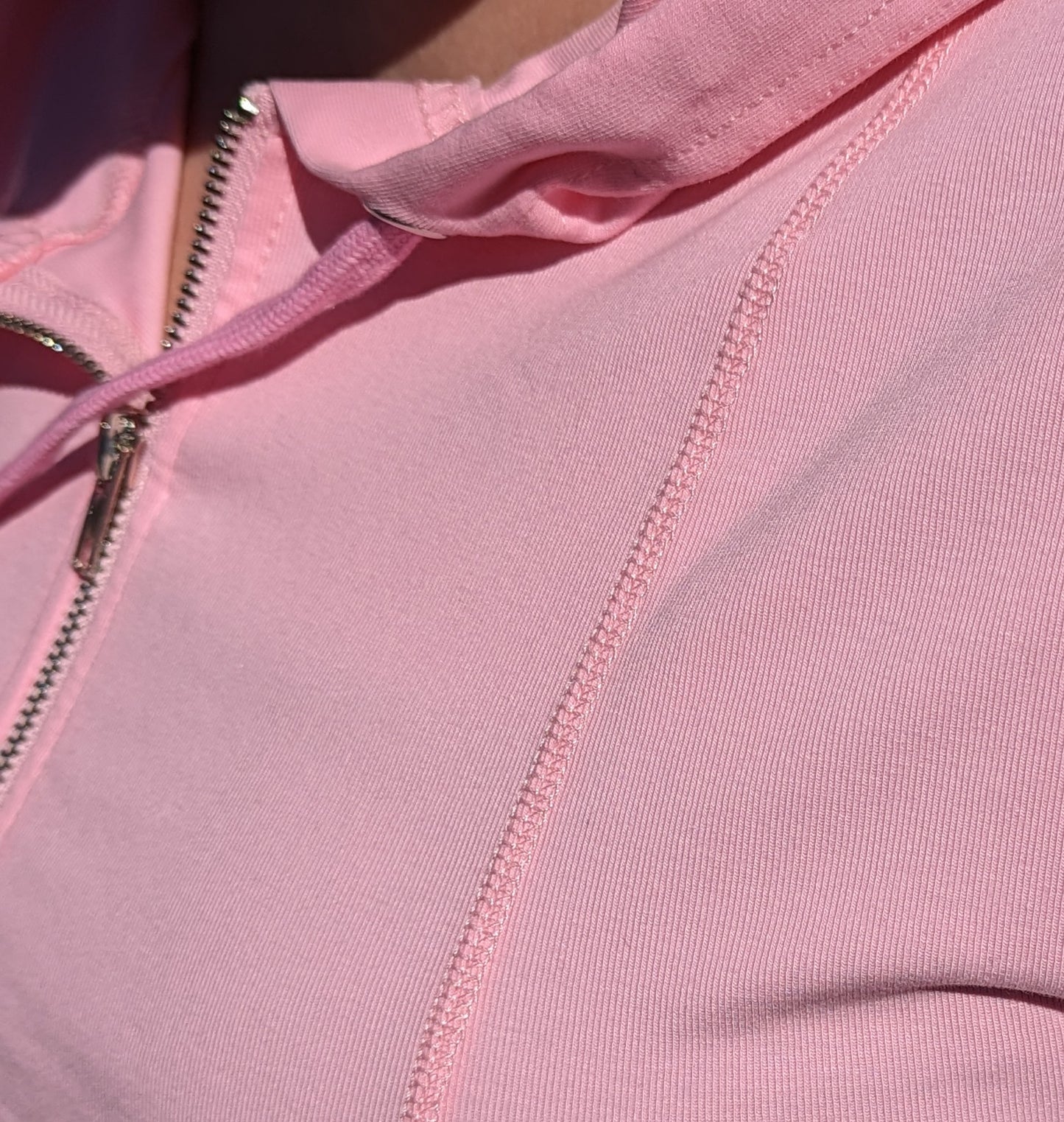 Pink Crop Hoodie