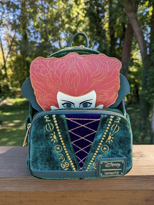 Loungefly Winifred Sanderson Velvet Mini Backpack